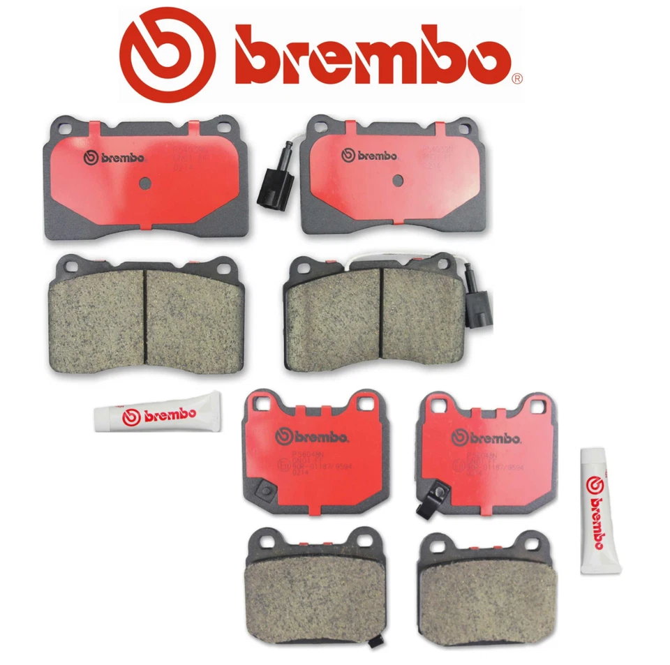 Front & Rear Brake Pads Set OEM Brembo Ceramic FOR SUBARU Impreza WRX STI Lancer - Image 1 of 1