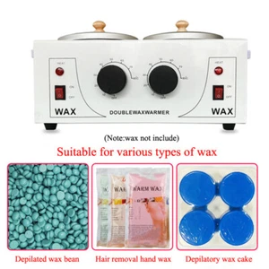 220V Electric Wax Warmer Heater Hair Removal Beauty Melter Machine Double Pot - Picture 1 of 6
