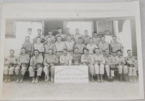 Vintage Post WWII US Army 49th Armored Tank Division Fort Hood Texas Group Photo - Picture 1 of 7