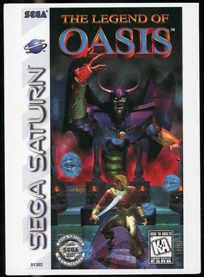Legend of Oasis Sega Saturn VidPro Vid Pro Card Authentic Vintage Rare HTF - Image 1 of 2