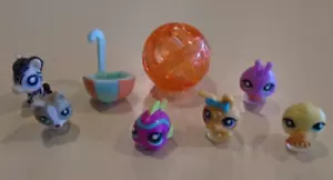 Littlest Pet Shop LPS Teeniest Tiniest Lot D ~ 6 Pets With Accessories - Picture 1 of 2