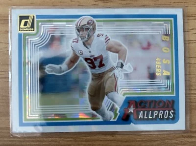 2023 Panini Donruss Nick Bosa Action All Pros All Pros Insert AAP-7 49ers - Image 1 of 2