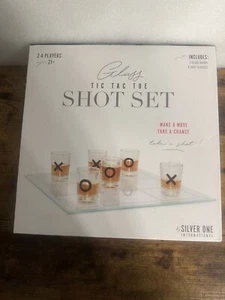 Shot Glass Tic Tac Toe Set - 9 Alcohol Shooters with X and O -NEW SEALED - Picture 1 of 2