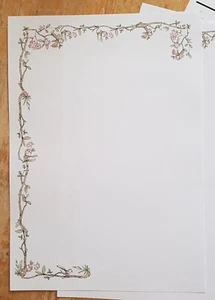 " Garden Tree Branches "   Letter writing paper set with matching envelopes 10+5 - Picture 1 of 4