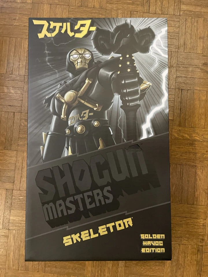 ¡NUEVO! Mattel Shogun Masters Golden Havoc Skeletor LE 1 de 2000 Hecho EN MANO Foto 1 de 4