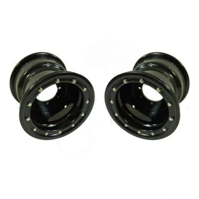 Raptor 700 660 Rear Wheels Beadlock 10x8 3+5 4/110 Alba Racing OEM Matte BB - Image 1 of 4