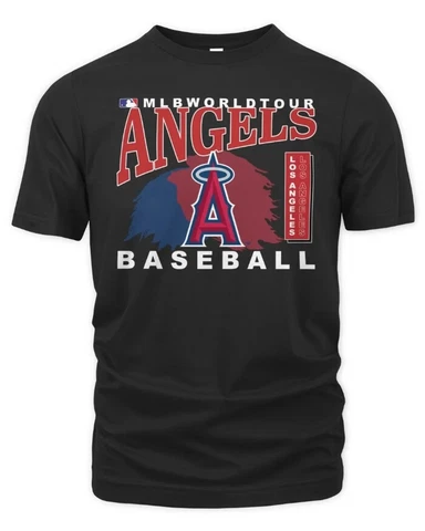 2023 M.L.B W0rld Tour Los Angeles Angels Baseball Sport Team T Shirt S-3XL Cover