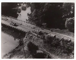 POLONIA - Fiume NAREW - Ponte in costruzione - WW2 - Poland - FOTO - Anno 1939 - Picture 1 of 2