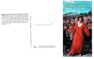 2003 New Orleans Jazz Festival Poster Post Card Mahalia Jackson By Michalopoulos - Picture 1 of 1