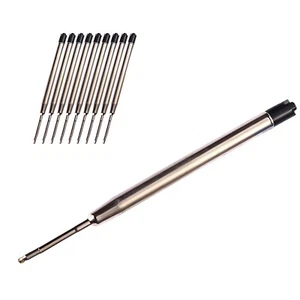 10PCS Black Ballpoint Pen Ink Refills Fine Point Medium For Parker Style Replarj - Picture 1 of 8