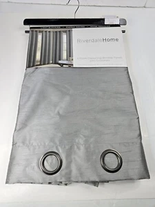 Riverdale Home 4 Room Darken Gray Curtain Panels 38" x 84" With Grommets - Picture 1 of 8