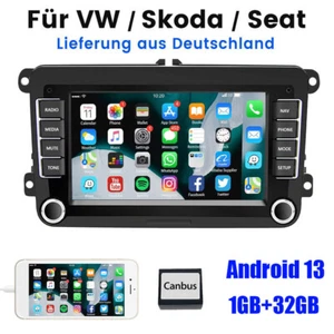 Autoradio Android15 mit GPS Navi Wifi für VW GOLF 5 6 Passat Touran Tiguan EOS - Bild 1 von 14