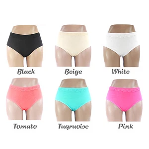 Mutandine donna cotone tinta unita pantalone corto lingerie grandi grandi colori 12-22 7117 - Foto 1 di 13