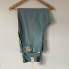 Womens Marks And Spencer Blue Cotton Chinos Trousers Size 14