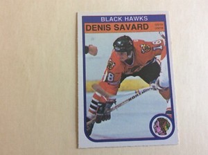 1982-83 OPC HOCKEY LOT OF 2 BLACK HAWKS SAVARD ESPOSITO  H101580