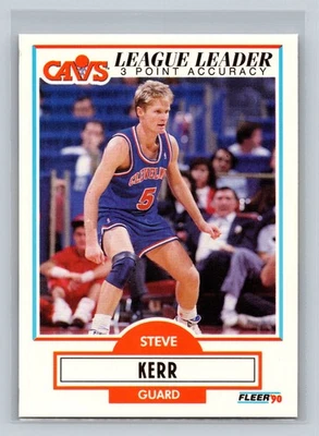 Fleer #34 1990-91 Steve Kerr Cleveland Cavaliers Foto 1 de 2