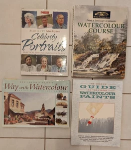 BOOK - Bundle Of X4 Books On Watercolours How To Paint Teaching HB PB Lot #1  - Imagen 1 de 3
