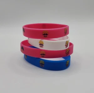 Official Lot of 4 Roblox Silicon Rubber Party Wristbands - Picture 1 of 2