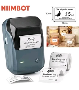 NIIMBOT B1 Etikettiergerät Maschine mit Band Tragbarer Bluetooth Thermodrucker - Bild 1 von 11