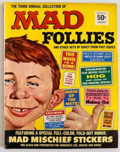 MAD FOLLIES #3 1965 - ohne Aufkleber - gut (2,0) - schönes Auge Appell - Bild 1 von 2