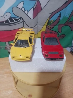 Ferrari 512 e A Lamborghini Diablo usados Burago 2 - 1/24! - Imagem 1 de 4
