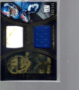 Camiseta deportiva Panini 2014 negra dorada oportunidad dorada doble 13 Beckham Cruz/149 casi nueva-como nueva - Imagen 1 de 2