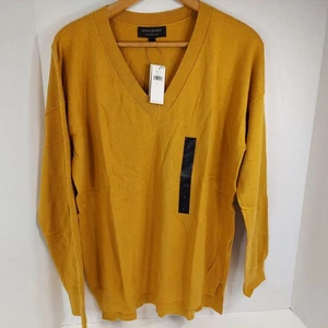 Banana Republic kuscheliger V-Neck Pullover Pulli sonnenblumengelb Gr. Damen L NEU - Bild 1 von 7