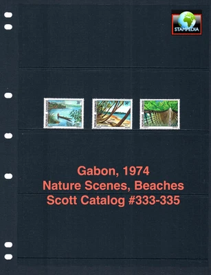 $3.15 斯科特超值 - 1974 年加邦自然旅游非洲大西洋全新邮票全新 NH UMM — 第 1/4 张图片