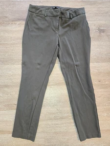 Women's Dalia Olive Green Stretch Business Casual Skinny Dress Pants - Size 10 - Picture 1 of 6