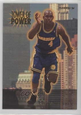 1993-94 Fleer Tower of Power Chris Webber #29 Rookie RC HOF - Image 1 of 2