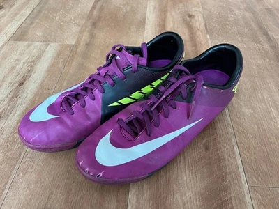 NIKE Mercurial Hallenschuhe Sportschuhe Fußball pink lila neon | Größe 42.5 - Bild 1 von 4