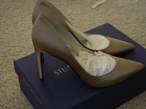 Stuart Weitzman New in Box Misty Satin CURVIA Pumps Size M 8.5 WW30903 - Picture 1 of 10