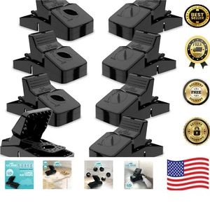 Set of 8 Large Snap Traps for Instant Rat, Chipmunk & Squirrel Kill - Indoor ... - Picture 1 of 10