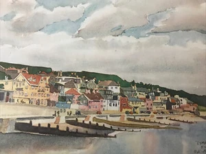 1983 - Kelly Akins - Lyme Regis, England - Signed - Limited - Print - 73/300 Art - Picture 1 of 12