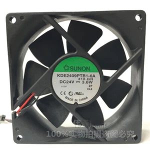 SUNON KDE2409PTB1-6A Cooling Fan DC 24V 3.6W 2Pin Cooler Fan 92*92*25MM Ball - Picture 1 of 4