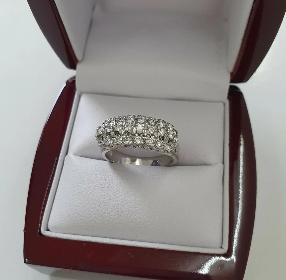 Platin Diamant/Brillant Ring 0,89ct - Bild 1 von 4