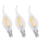 3 Pcs Light Bulbs for Chandeliers Candle Dimmable Vanity Flame High Pressure
