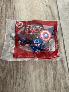 2024 McDonald’s Happy Meal Spielzeug Schöne neue Welt #7 Captain America im Flug Neu in Verpackung. - Bild 1 von 2