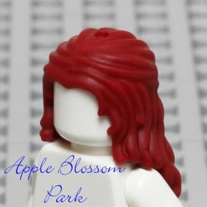 NEW Lego Female Minifig LONG DARK RED HAIR - Girl Friends Short Braid Head Gear - Picture 1 of 13
