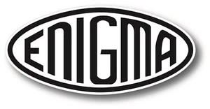 Calcomanía de vinilo con logotipo de máquina Enigma negro/blanco historia alemana de la Segunda Guerra Mundial - Imagen 1 de 1
