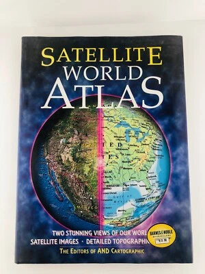 Satellite World Atlas : Two Stunning Views of Our World by Metrobooks Staff - Image 1 of 4