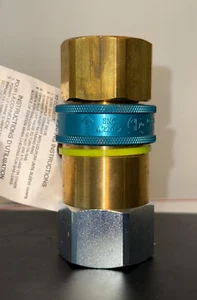 Dormont A220-2 Snap Fast 1/2" Threaded Gas Line Male Female Brass Set - Picture 1 of 5