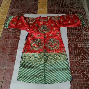 Colección de corte china de la dinastía Qing ropa emperador bordado dragón - Imagen 1 de 9