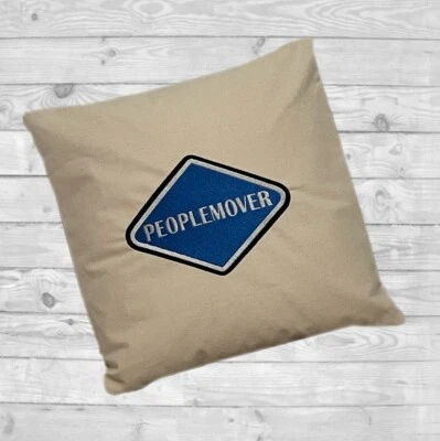 Capa de travesseiro bordada Disney World People Mover Ride TinksTreasurez - Imagem 1 de 4