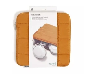 Tech Pouch U Brands 10x10 Nylon Puffer Gold NEW Unopened - Picture 1 of 6