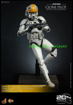 Hot Toys 1/6 Mms648 Clone Pilot Star Wars:Attack Of The Clones Action Figure New - Image 1 of 4