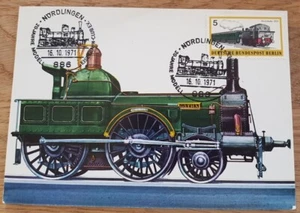 20 Jahre Modell Eisenbahn Club E.V. Nördlingen 1971 Sonderstempel Gotha Lok - Bild 1 von 3