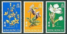EDSROOM-10278 Hong Kong 342-344 MNH Complete 1977 Orchid Flowers CV$12.50