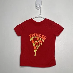 Cat & Jackk Top Girls Size XS 4-5 Pizza Slice Short Sleeve Red - Picture 1 of 4