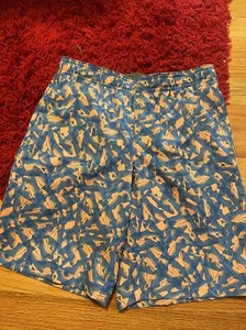 Field & Stream Jungen Größe mittelblau Fischmuster elastische Taille gefütterte Badehose - Bild 1 von 2
